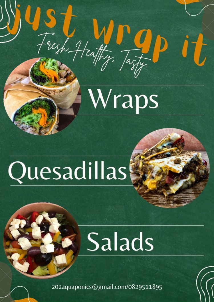 Serving delicious wraps, Quesadillas and salads. Visit Just Wraps for located in the Hospitality Zone.