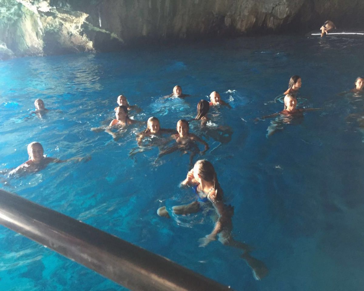 Blue caves