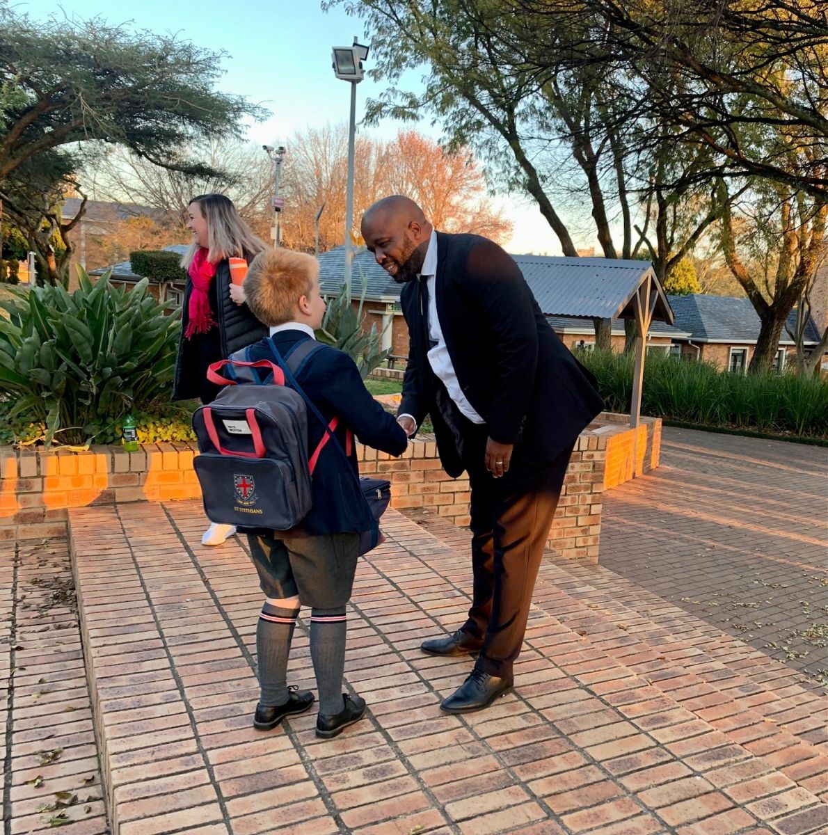 Sm greeting grade three student