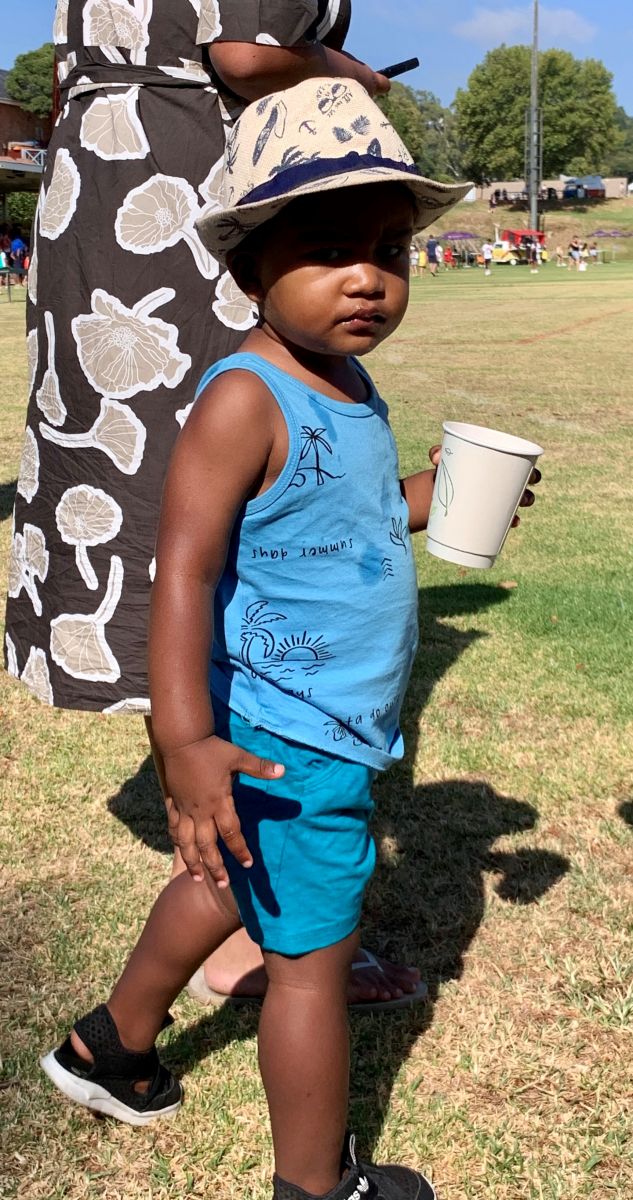 Boy with cup
