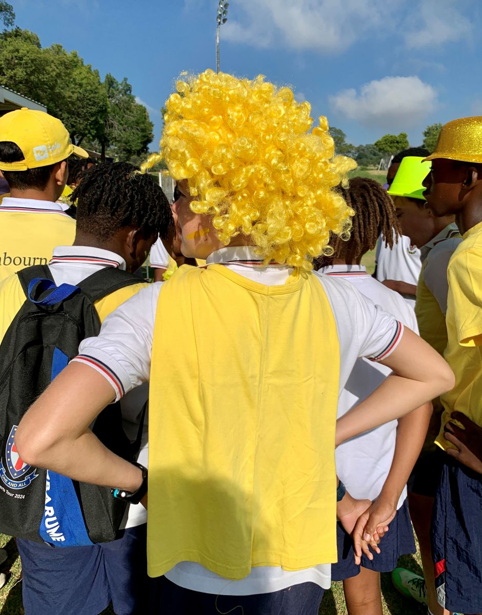 Yellow wig