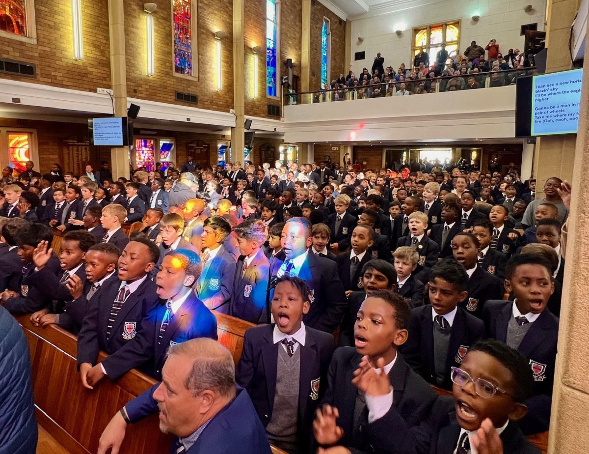 Boys singing