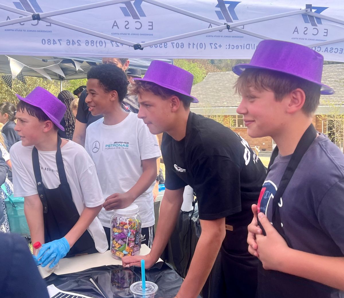 Purple hats