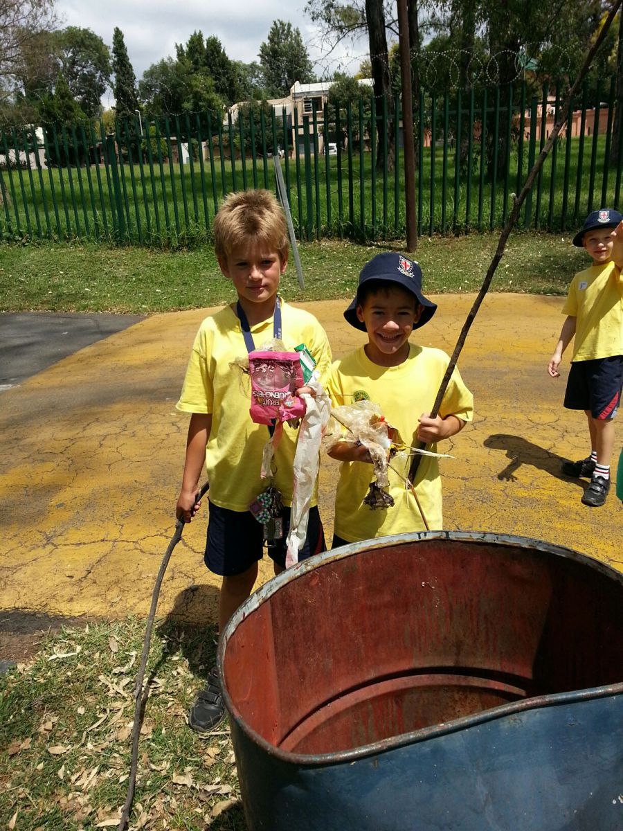 Collecting rubbish