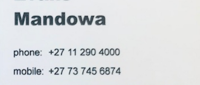 Advocate Evans Mandowa