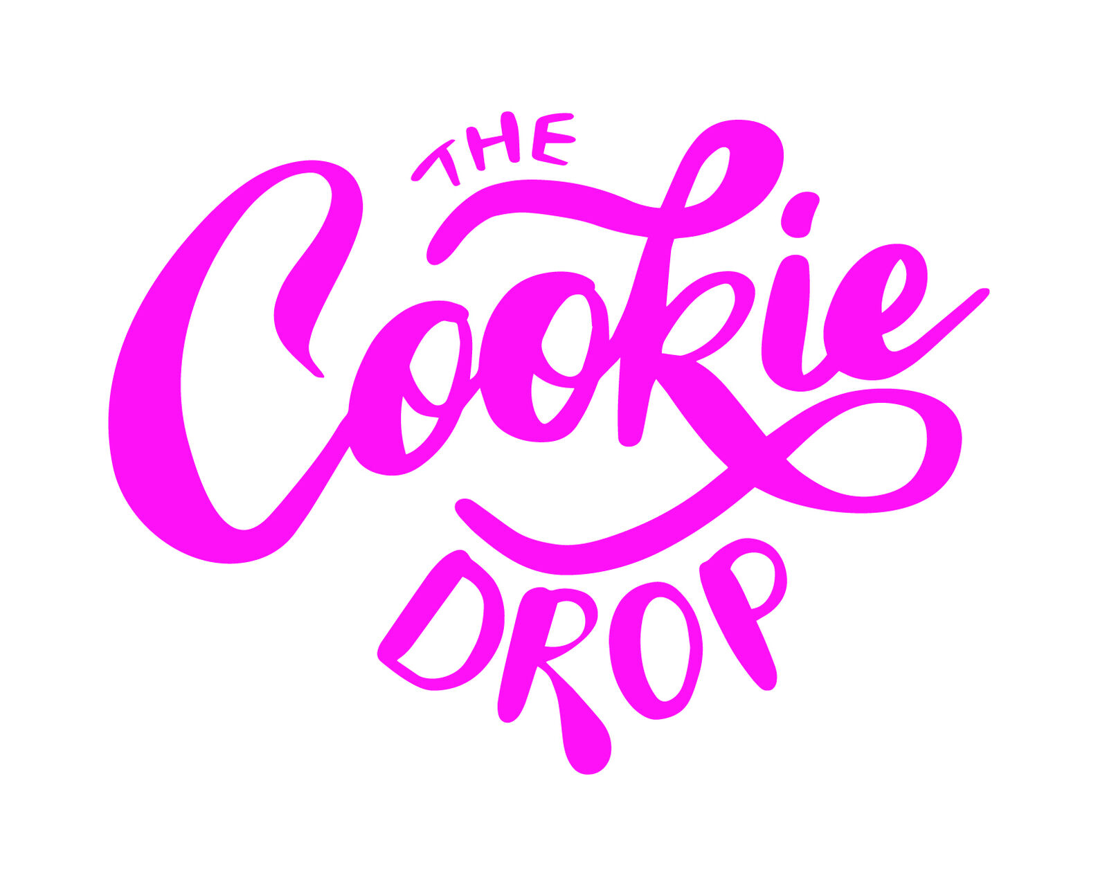 The Cookie Drop Logo Magenta