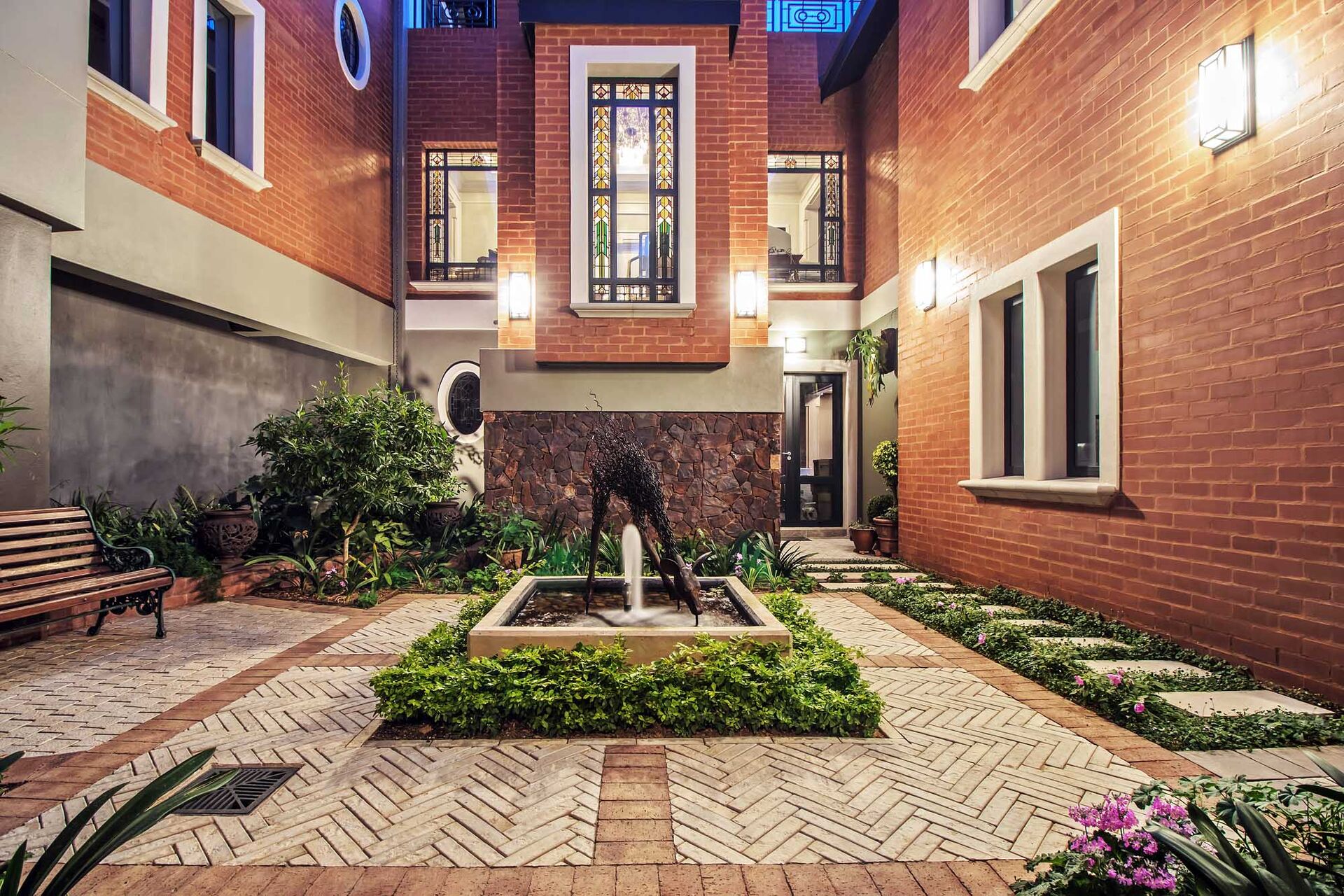 Paduan Pavers Installed Around an Outdoor Living Space