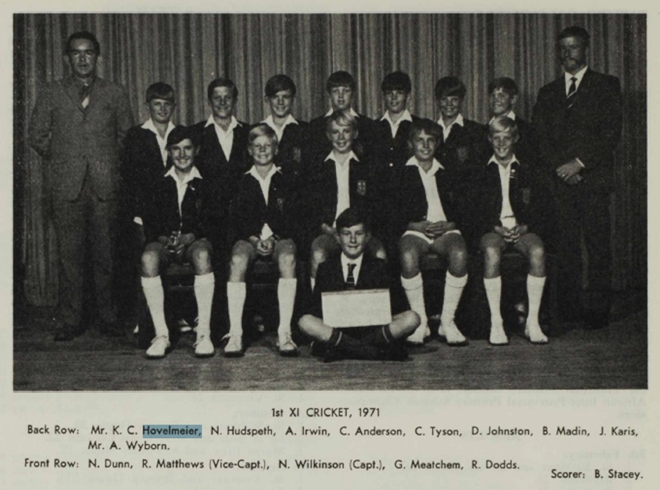 1971 bp cricket 1st xi