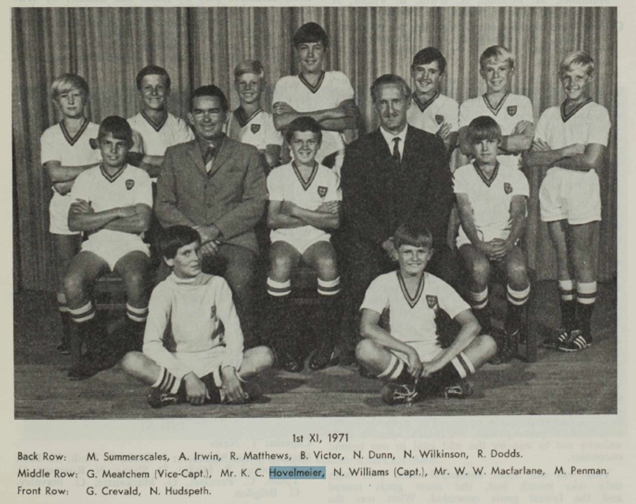 1971 bp football 1st xi