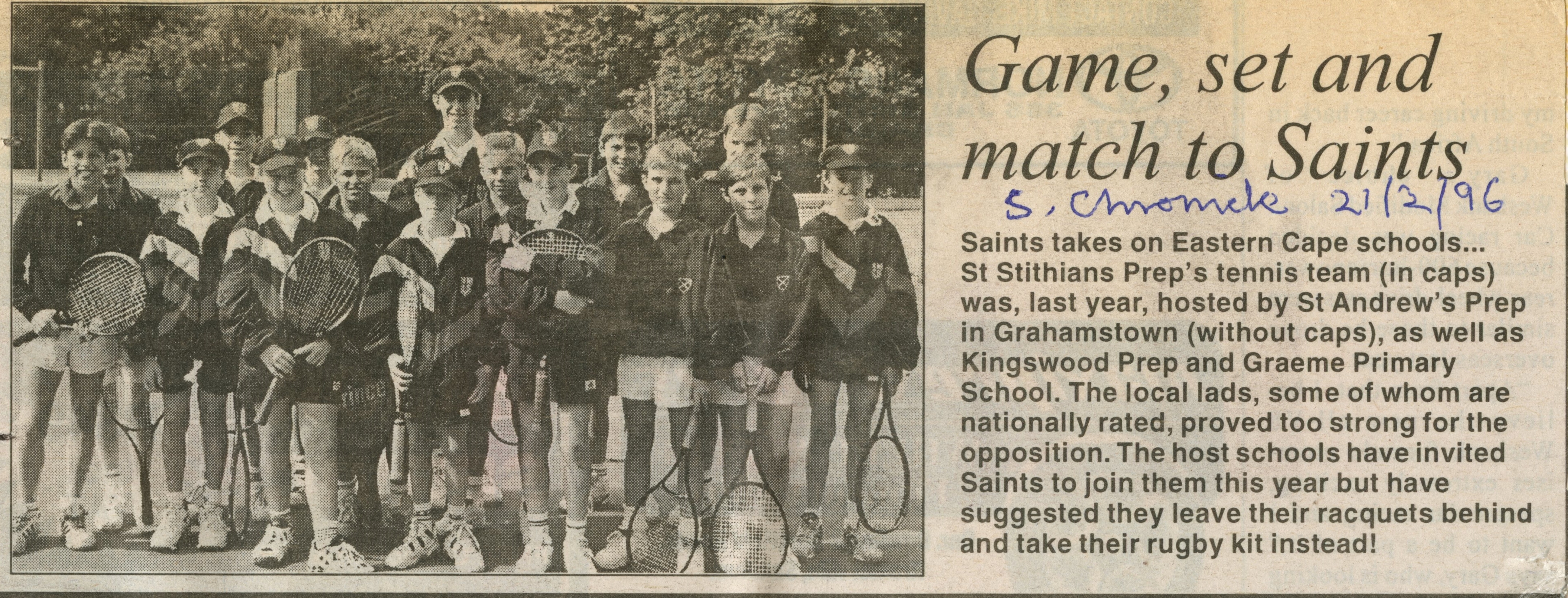 Ka team sandton chronicle 19960221