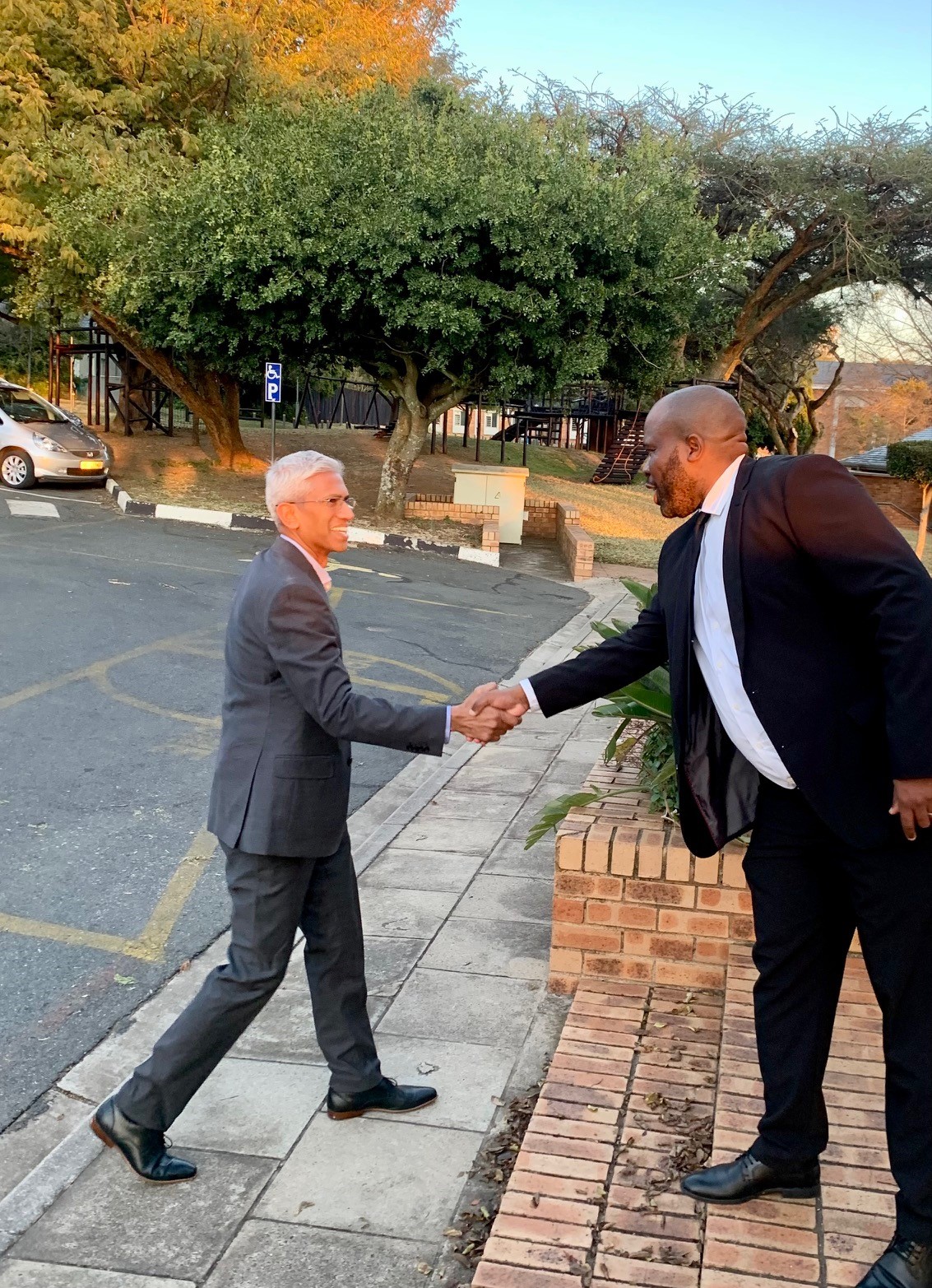 Sm greeting mr naidoo